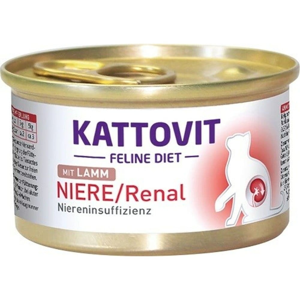 Aliments pour chat Kattovit Niere/Renal Lamb 85 g