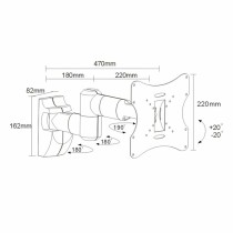 Support de TV MacLean MC-503 A S 23" 42" 30 Kg