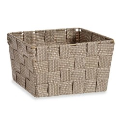 Basket Kipit A3-6878 Brown Cloth 15 x 11 x 20 cm Braiding (24 Units)