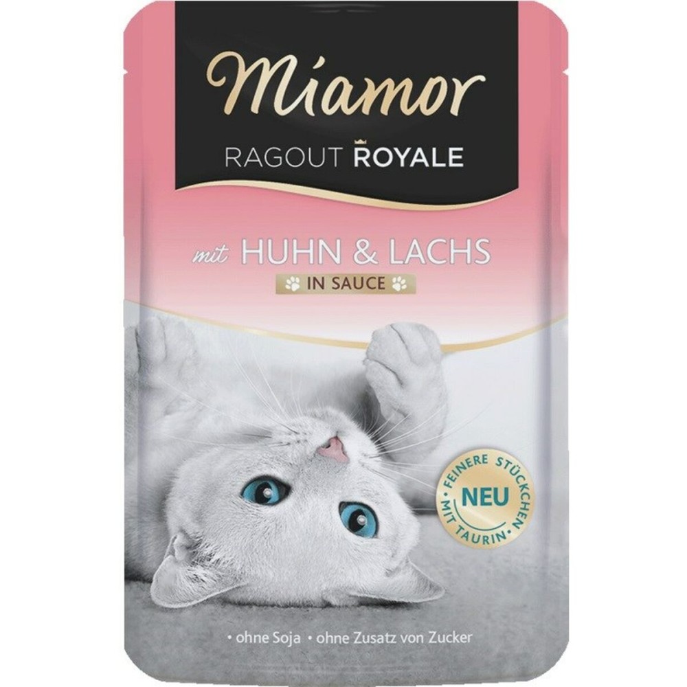 Aliments pour chat Miamor Ragout Royale Chicken and salmon in sauce Poulet 100 g