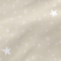 Housse de couette non rembourrée HappyFriday Basic Kids Little star Beige 90 x 200 cm