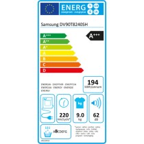 Condensation dryer Samsung DV90T8240SH 9 kg White