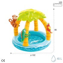 Inflatable Paddling Pool for Children Intex animals Island 45 L 102 x 89 x 102 cm (6 Units)