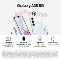 Smartphone Samsung Galaxy A35 6,7" 6,6" Octa Core 6 GB RAM 128 GB Lila