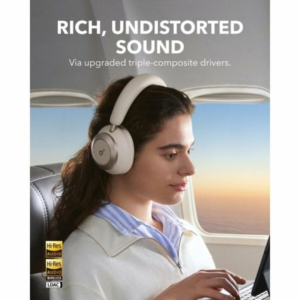 Headphones with Headband Soundcore Cream