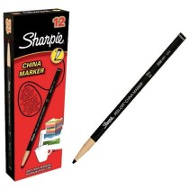 Marqueur Sharpie China Permanent Noir 12 Pièces (12 Unités) (1 Unités)