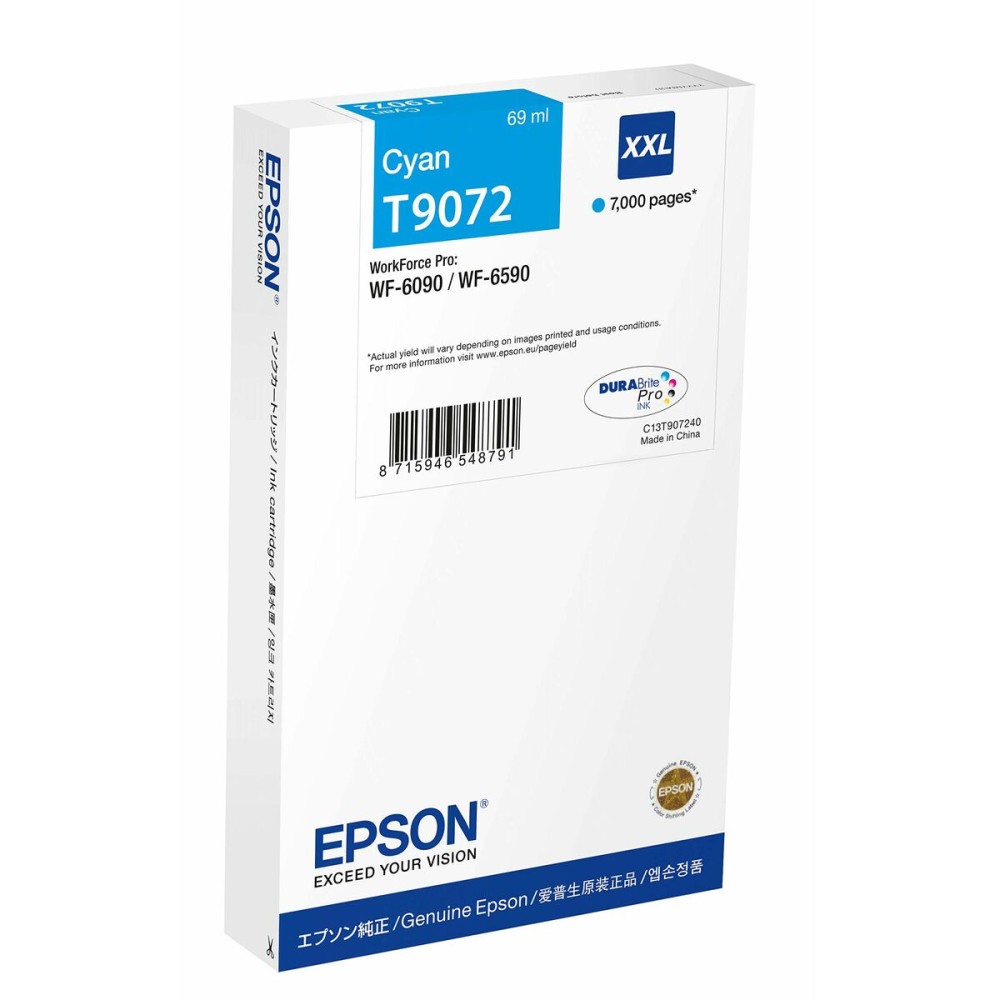 Original Ink Cartridge Epson C13T907240 Cyan