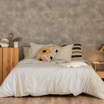 Housse de Couette HappyFriday Basic Beige 220 x 220 cm