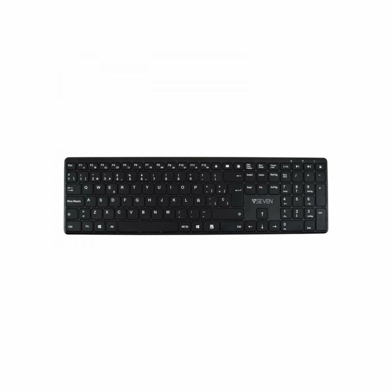 Clavier Bluetooth V7 KW550 BT Noir Espagnol Qwerty