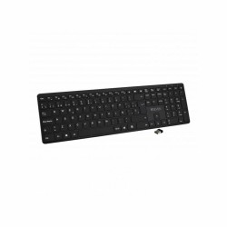 Bluetooth-Tastatur V7 KW550 BT Schwarz Qwerty Spanisch