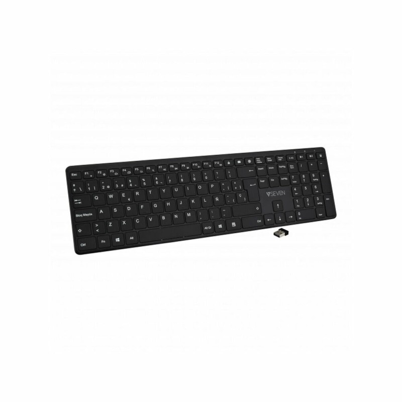 Bluetooth Keyboard V7 KW550 BT Black Spanish Qwerty