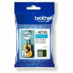 Original Ink Cartridge Brother LC421XLC Cyan (1 Unit)