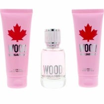 Set mit Damenparfüm Dsquared2 WOOD POUR FEMME 3 Stücke