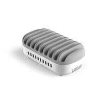 Hub USB Compulocks 10PUSBDKS-UK Blanc Gris 120 W