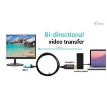 Câble USB i-Tec C31CBLDP8KBIDIR Noir