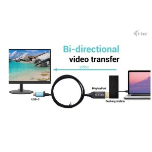 USB-Kabel i-Tec C31CBLDP8KBIDIR Schwarz