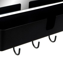 Wall mounted coat hanger DKD Home Decor Black Metal Loft 40 x 9 x 72 cm (1 Unit)