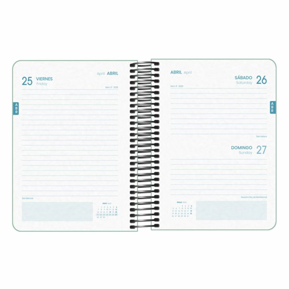 Agenda DOHE MEMORY BASIC Vert A6 12 x 17 cm 2024-2025