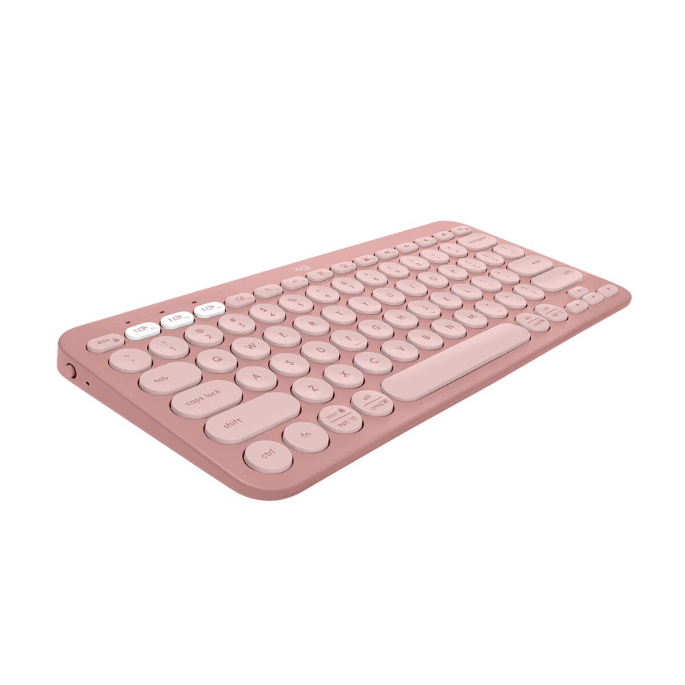 Clavier sans fil Logitech K380s Rose Espagnol Qwerty