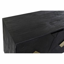 Buffet DKD Home Decor 145 x 42 x 77 cm Noir Doré Bois de manguier