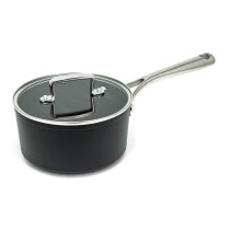 Topf mit Deckel Amercook Schwarz Terrakotta Edelstahl Aluminium Herd (Ø 18 cm)