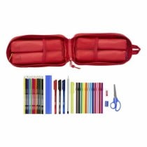 Backpack Pencil Case Sevilla Fútbol Club SAF411956747 Red 12 x 23 x 5 cm (33 Pieces)