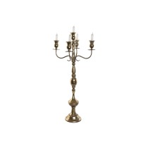 Kerzenleuchter Home ESPRIT Gold Metall 38,5 X 38,5 X 80 cm