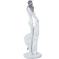 Figurine Décorative Alexandra House Living Blanc Argenté Acrylique Plastique Mélamine 9 x 8 x 30 cm