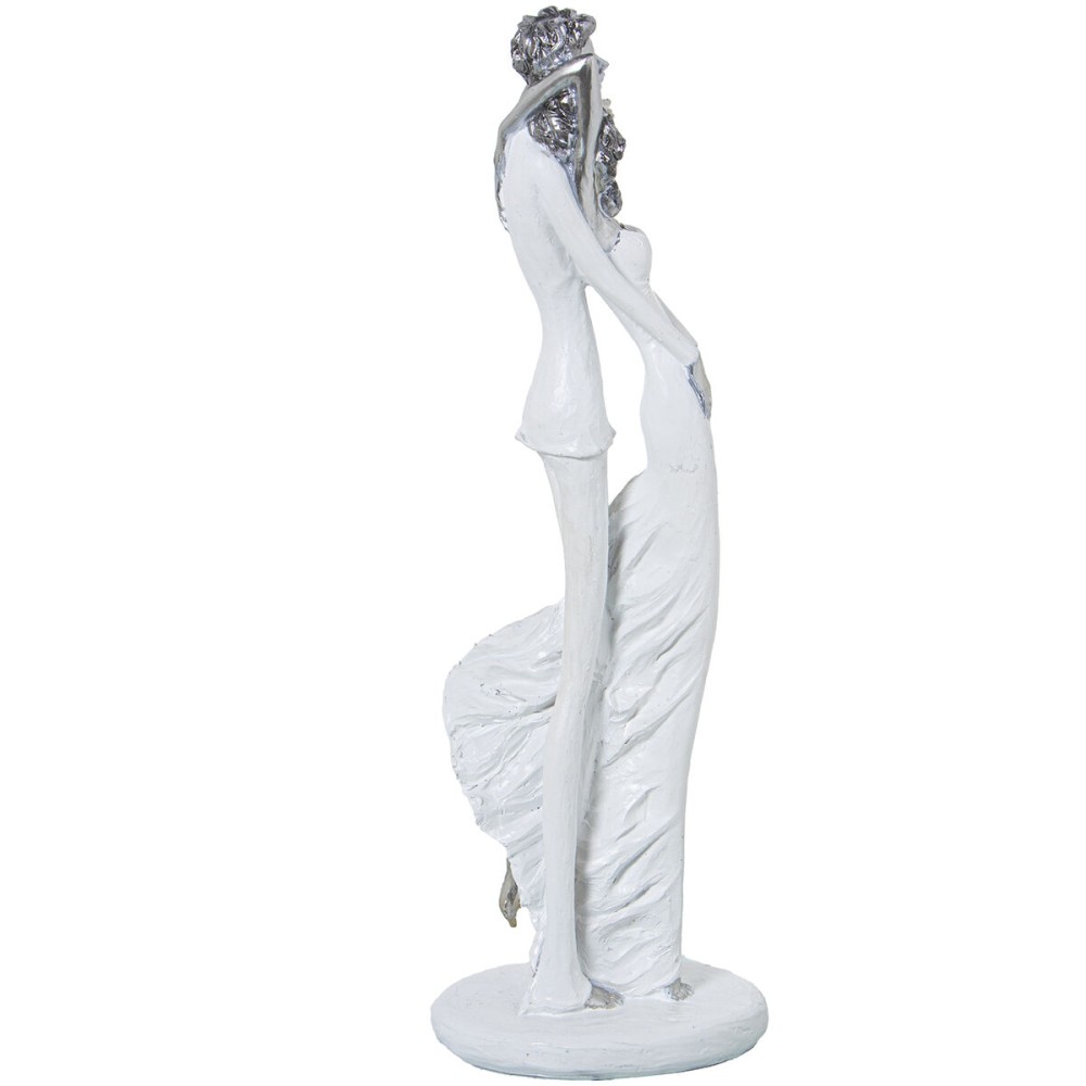 Decorative Figure Alexandra House Living White Silver Acrylic Plastic Melamin 9 x 8 x 30 cm