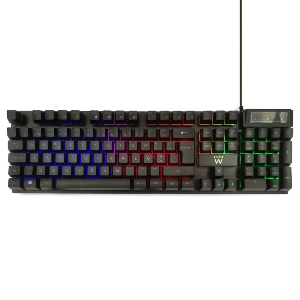 Tastatur Ewent Schwarz QWERTY