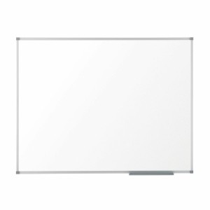 Magnettafel Nobo Basic 90 x 60 cm Weiß Silberfarben Aluminium Stahl