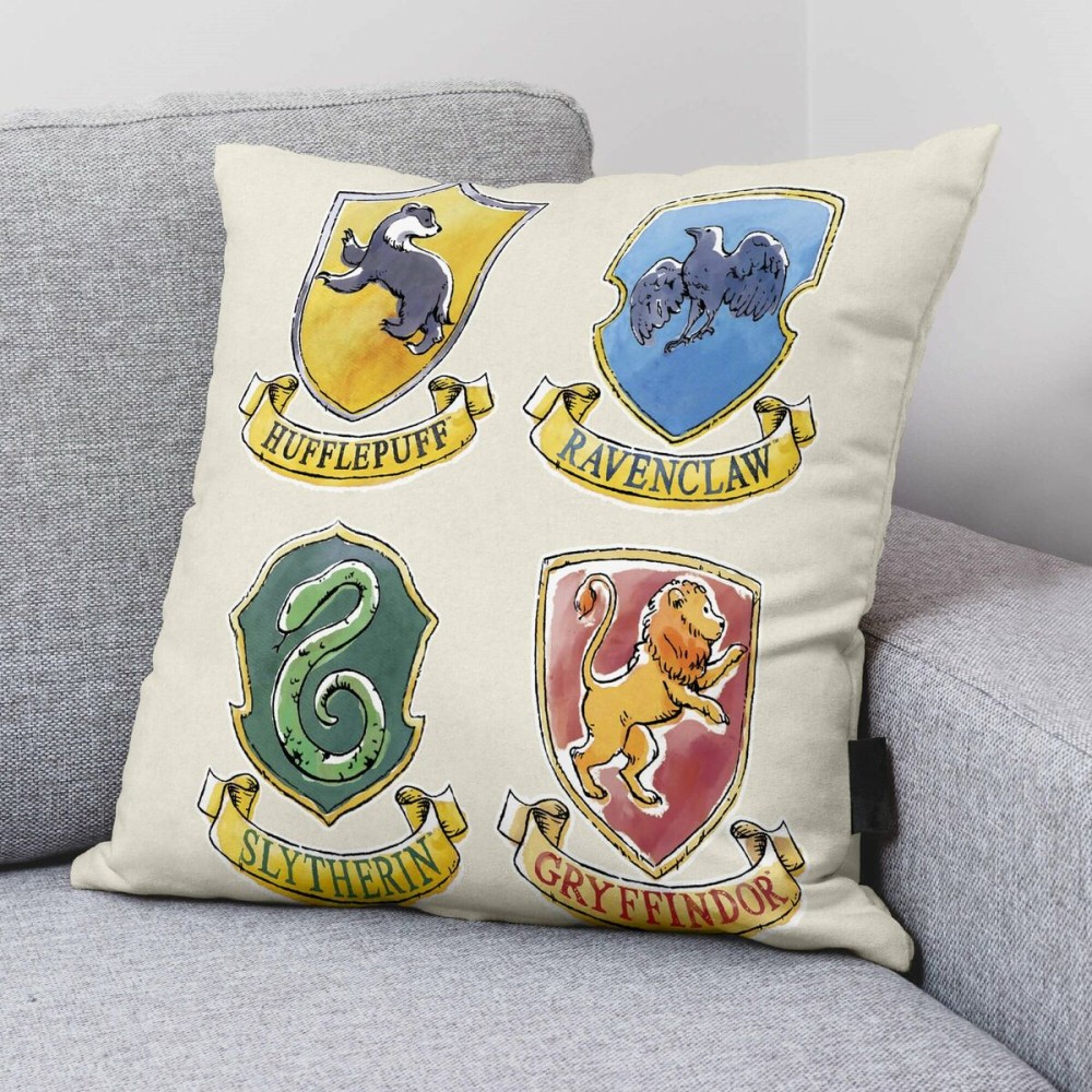 Kissenbezug Harry Potter Magical Weiß Bunt 45 x 45 cm