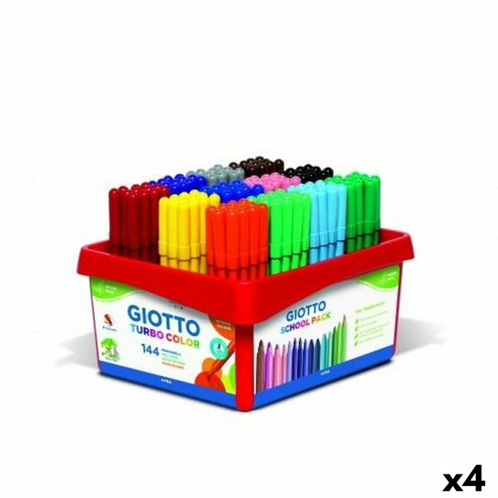 Marker-Set Giotto Turbo Color Bunt (4 Stück)