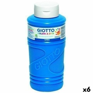 peinture pour doigts Giotto Bleu 750 ml (6 Unités)