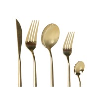 Cutlery DKD Home Decor Golden Stainless steel 3 x 1,5 x 13 cm 20 Pieces