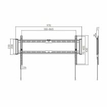 TV Halterung Aisens 43" 90" 75 Kg