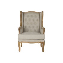 Armchair Home ESPRIT White Natural Mango wood 72 x 75 x 110 cm