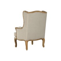 Armchair Home ESPRIT White Natural Mango wood 72 x 75 x 110 cm