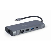 Hub USB-C GEMBIRD A-CM-COMBO7-01 Gris 100 W