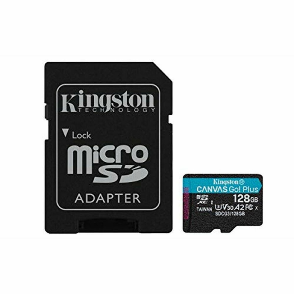 Micro SD Memory Card with Adaptor Kingston Canvas Go! Plus 128 GB