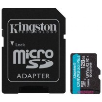 Micro SD Memory Card with Adaptor Kingston Canvas Go! Plus 128 GB