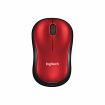 Souris sans-fil Logitech M185 Noir Rouge Monochrome 1000 dpi