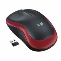 Souris sans-fil Logitech M185 Noir Rouge Monochrome 1000 dpi