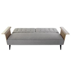 Schlafsofa DKD Home Decor Braun Grau Metall Urban 203 x 87 x 81 cm