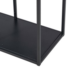 Shelves 90 x 30 x 188 cm Black Steel