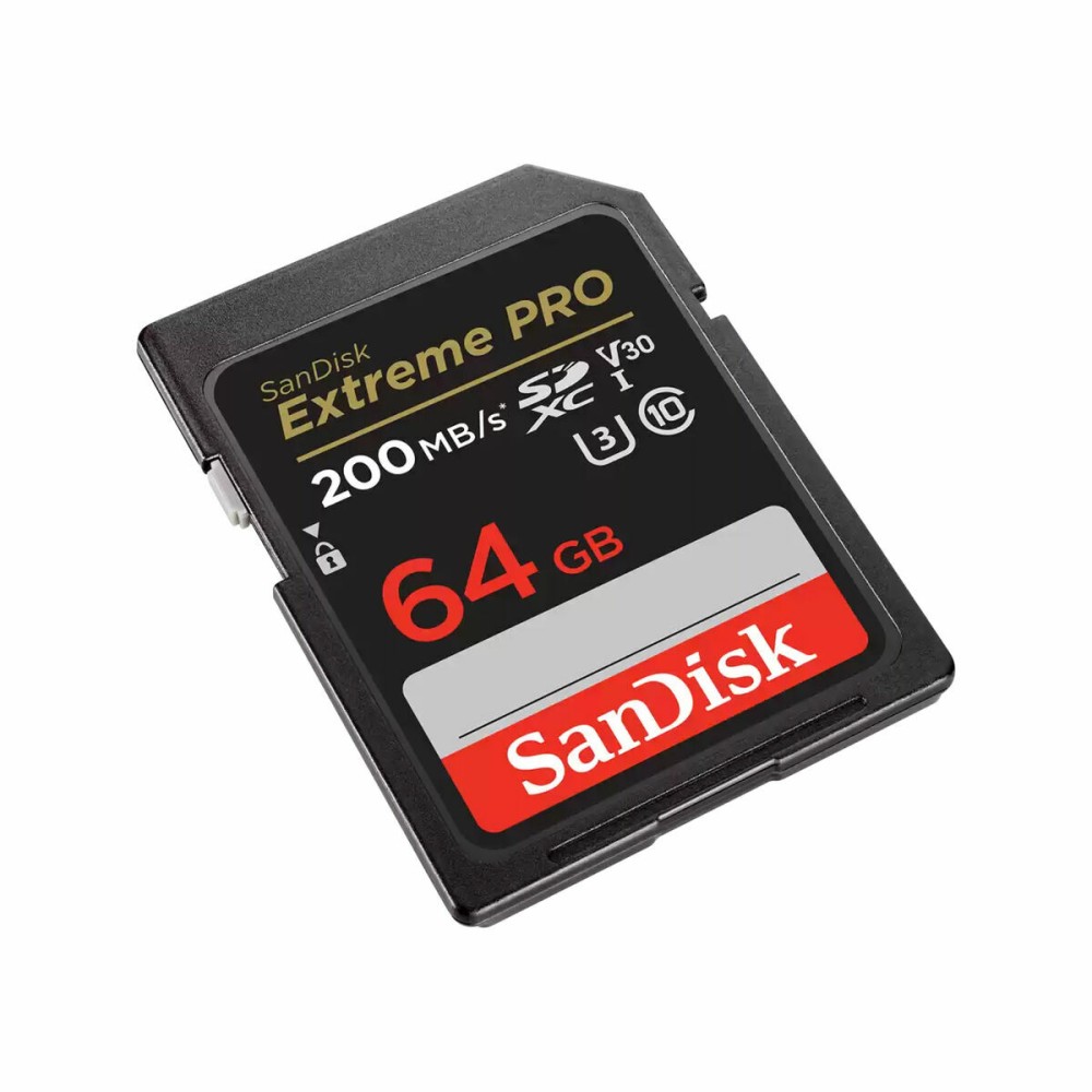 Mikro SD Speicherkarte mit Adapter SanDisk Extreme PRO 64GB Schwarz 64 GB