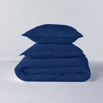 Housse de Couette HappyFriday Basic Blue marine 240 x 220 cm