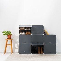 Portable Modular Shoe Cabinet InnovaGoods Grey