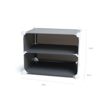 Portable Modular Shoe Cabinet InnovaGoods Grey