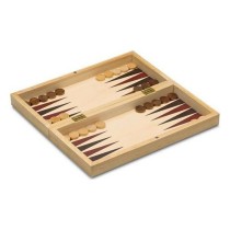 Satz mit 3 Brettspielen Cayro 648 Holz 29 x 29 cm 3 in 1 Schach Backgamon Dame